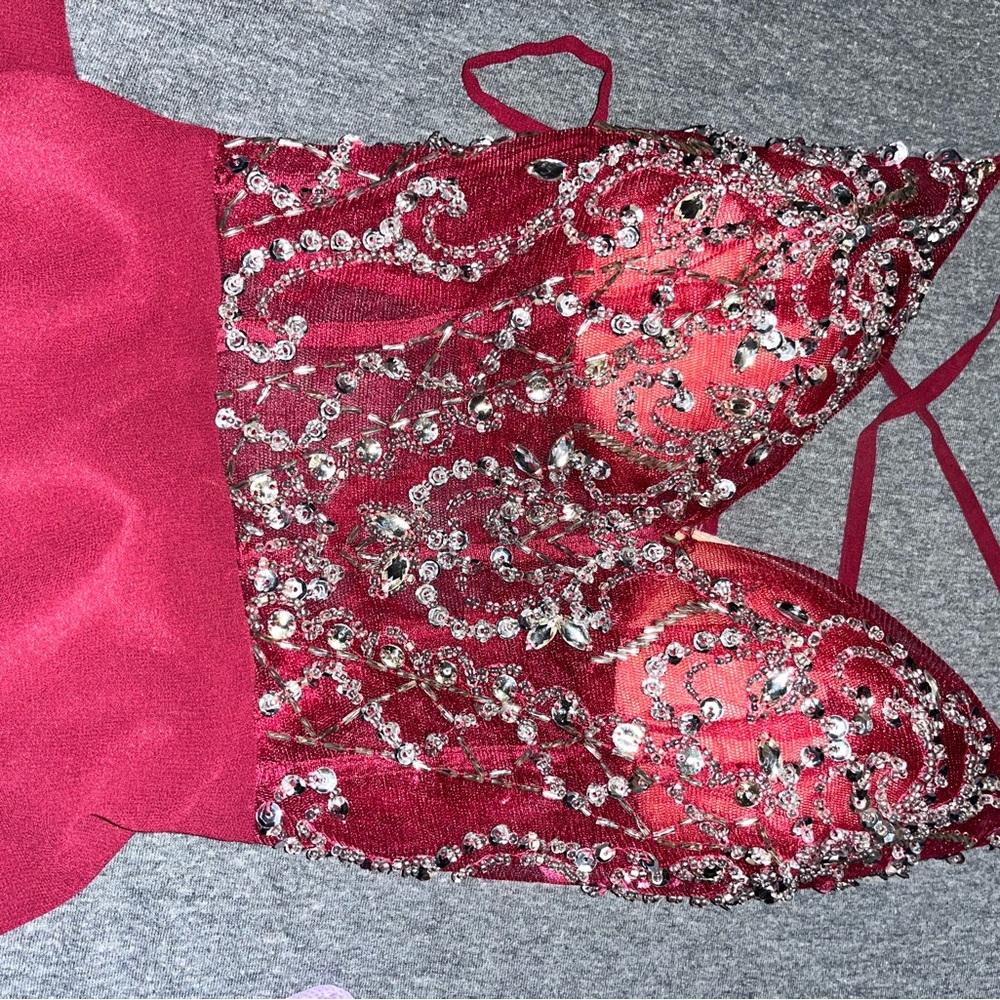 Val Stefani size 0, Prom dress, Maroon